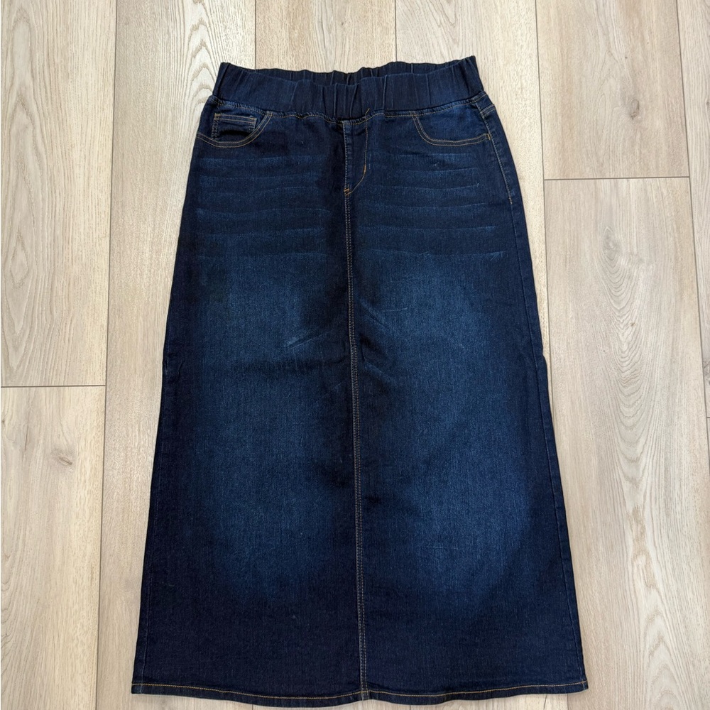Dark Blue Denim Skirt